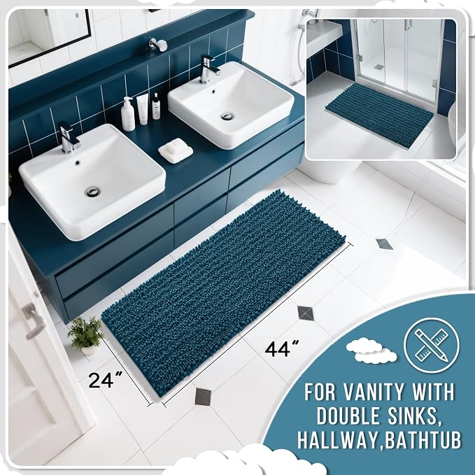 Yimobra Long Bathroom Rugs Non Slip Washable 44x24 Inch - Image 2