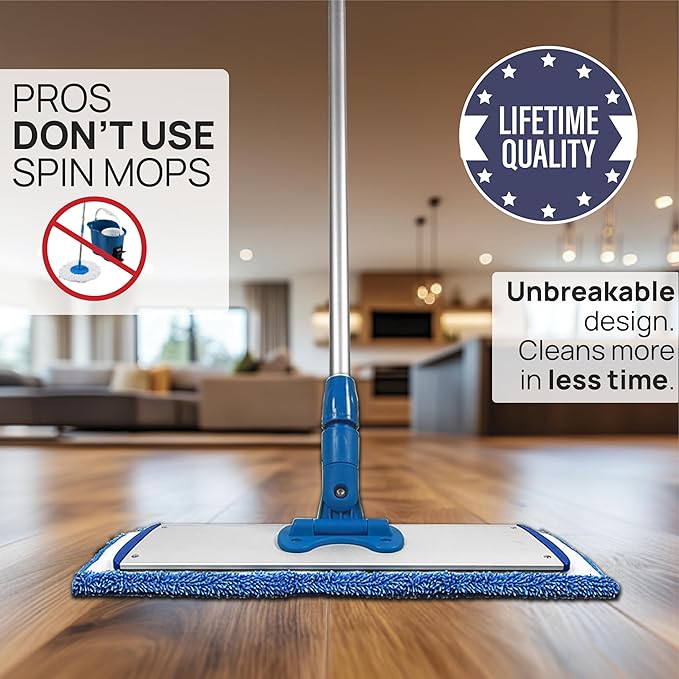 18” Pro Microfiber Hardwood Floor Mop - Image 2