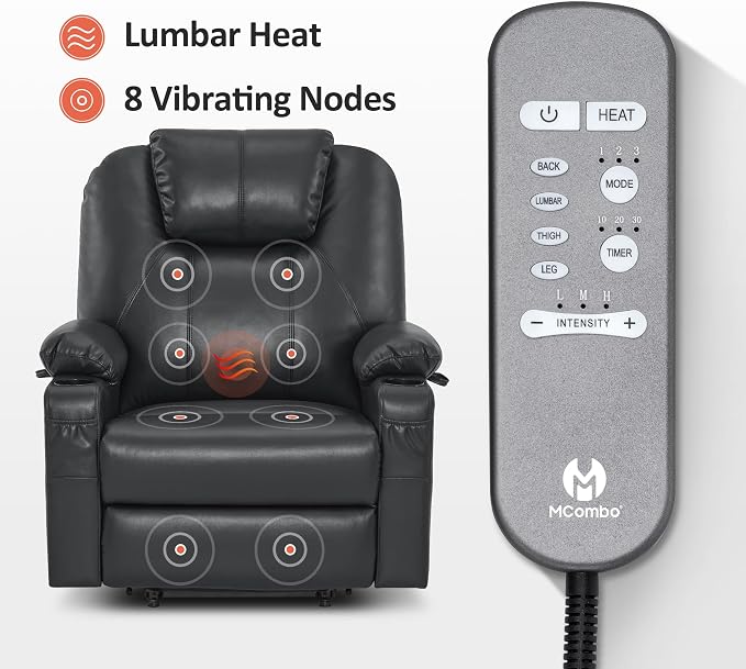 MCombo Oversized Power Lift Recliner Chair - Image 6