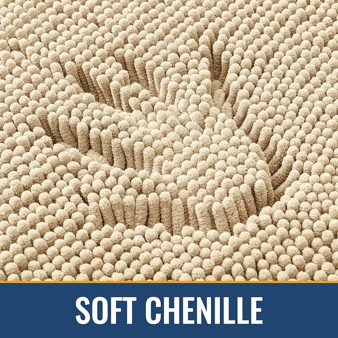 Arotive Bathroom Rugs 70x24, Extra Soft Absorbent Shaggy Chenille Bath Rugs - Image 3