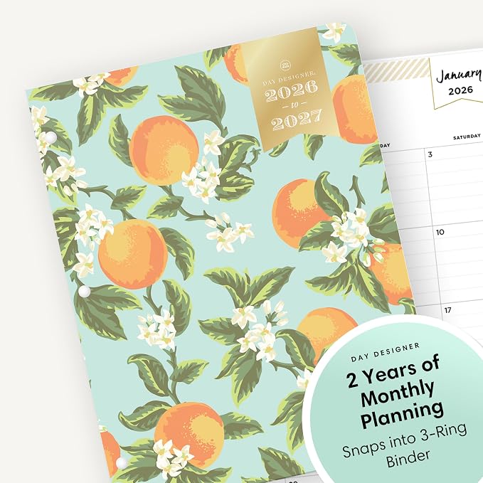 Blue Sky Day Designer 24 Month 2026 Monthly Planner Calendar, January 2026 - Image 5