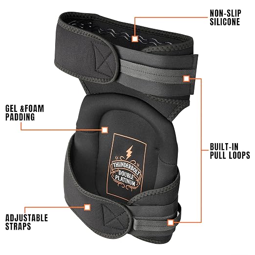Thunderbolt Knee Pads for Men Construction Knee Pads for Work for Men and Women - Image 2