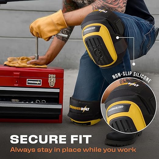 Thunderbolt Knee Pads for Men Construction Knee Pads for Work for Men and Women - Image 6
