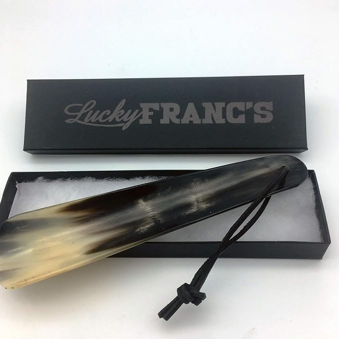 Lucky Franc's Real Horn Shoe Horn. Dress Shoe Horn - Image 8