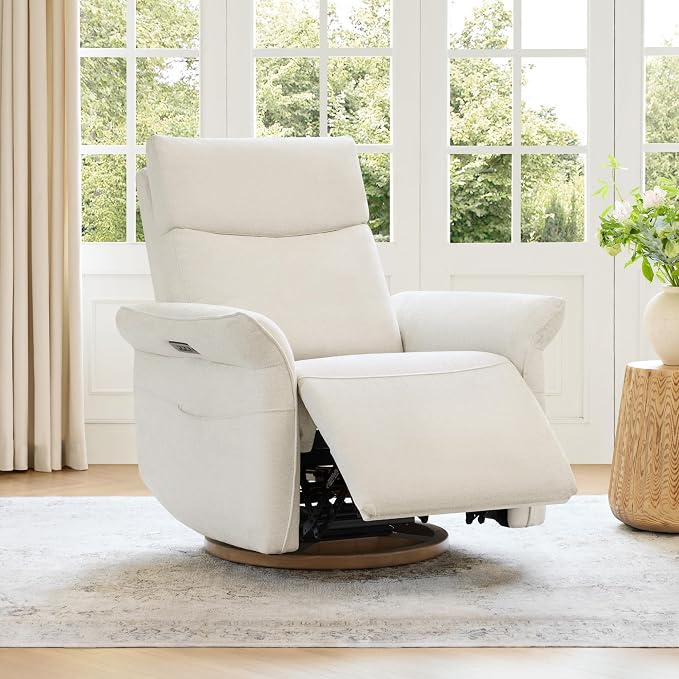 CHITA Power Recliner Chair, Electric Triple-Motor Swivel Glider Nursery Rocking - Image 2