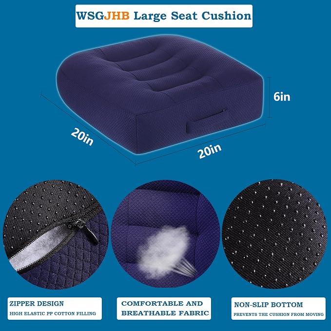 WSGJHB Large Seat Cushion, Extra Thick Booster Seat Cushions - Image 3