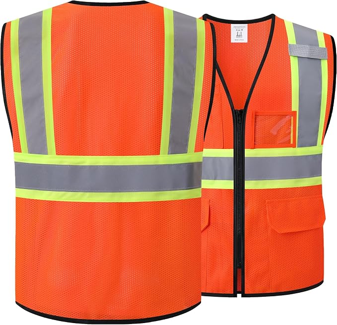 Reflective Safety Vest for Men Women Hi Vis Vest - Image 4