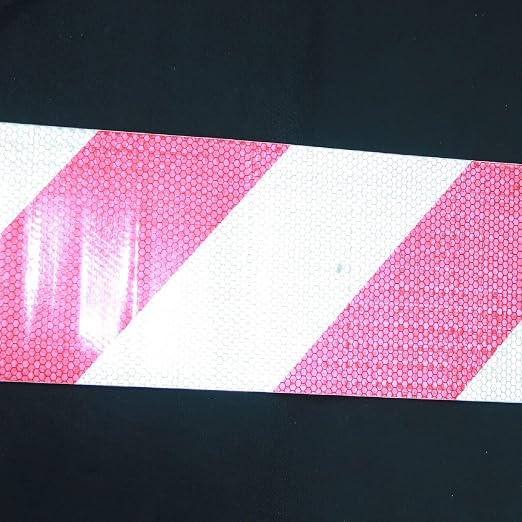 Red and White Reflective Tape Outdoor Waterproof 8 inch X 66 feet, High - Image 3