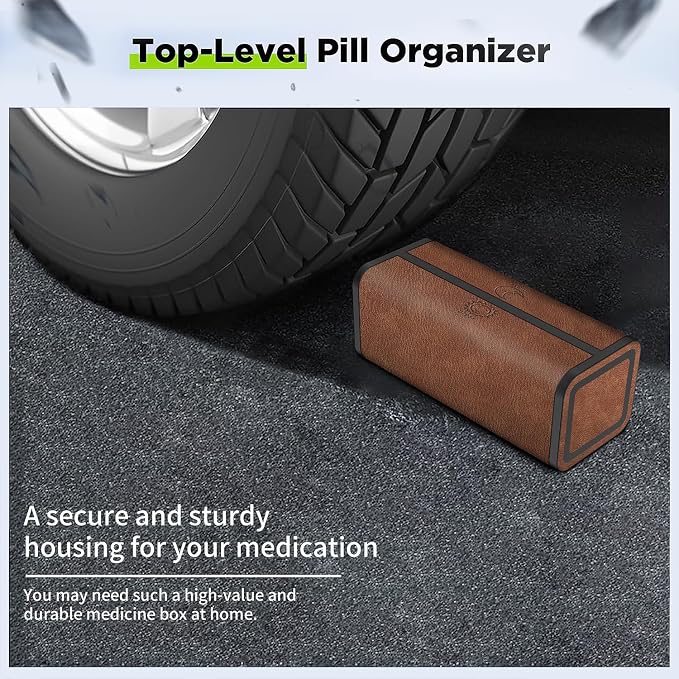 Pill Organizer 2 Times a Day, Am Pm Twice Daily Pill Case, Detachable Large - Image 7