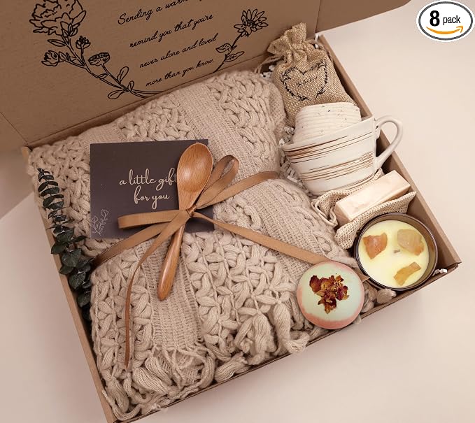 Cozy Care Package for Women – Warm & Comforting Thinking of You Gift Box for by CASTATEO