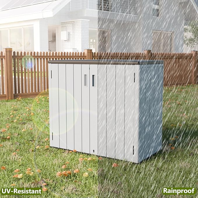HOMSPARK 37 Cu.Ft Outdoor Storage Shed Weather Resistant - Image 6