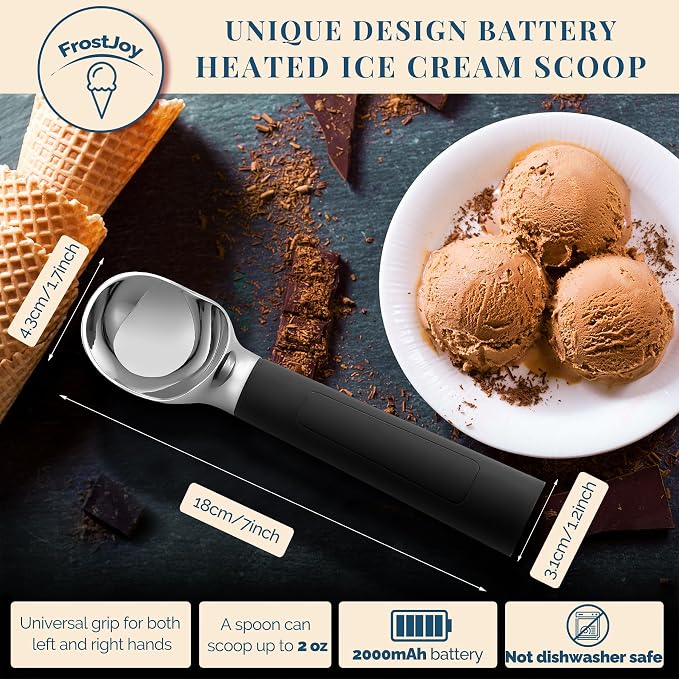 Heated Ice Cream Scoop Rechargeable, Electric Warming Ice Cream Scooper - Image 5