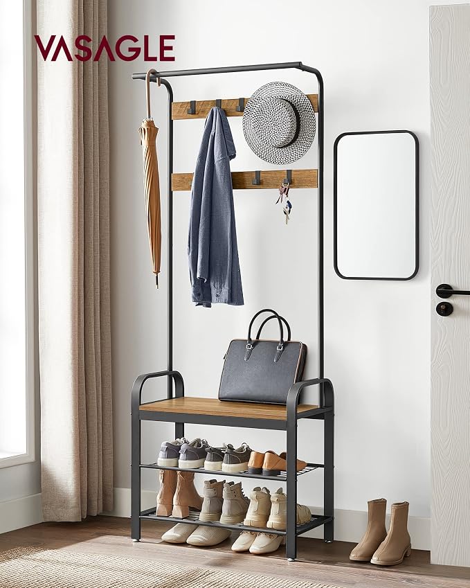 VASAGLE Coat Rack, Hall Tree - Image 2