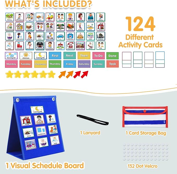 Visual Schedule for Kids with Autism Chore Chart for Kids Daily Routine Chart - Image 6