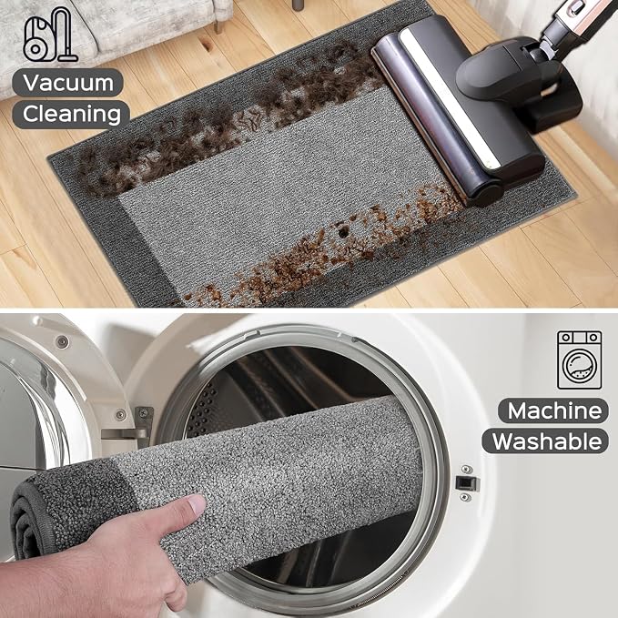 Machine Washable Runner Rug 32" x 96", Non Slip Kitchen Mat - Image 7