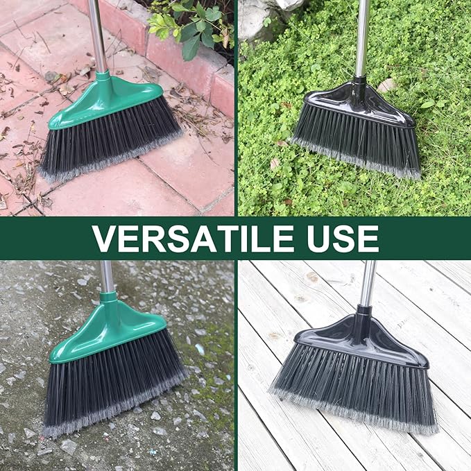 4 PCS Heavy Duty Broom Outdoor/Indoor Commercial Broom - Field & Grace