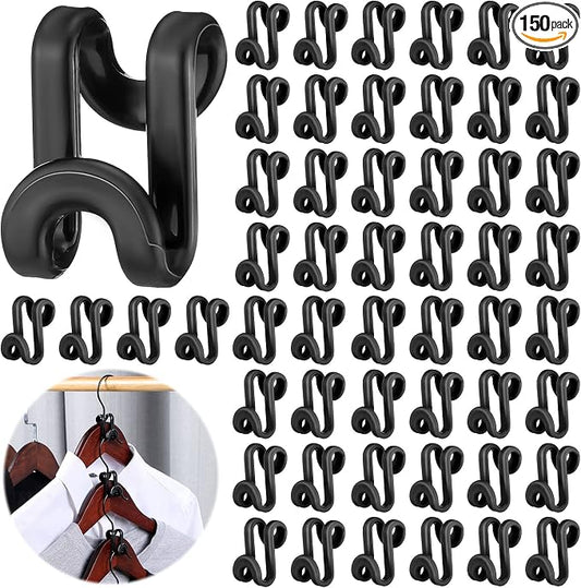 Unittype 150 Pcs Space Saving Hanger Hooks, Clothes Hanger Connector Hooks by Unittype