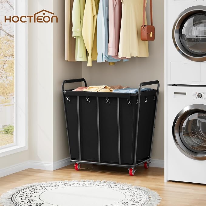 Hoctieon Large Laundry Cart - Field & Grace