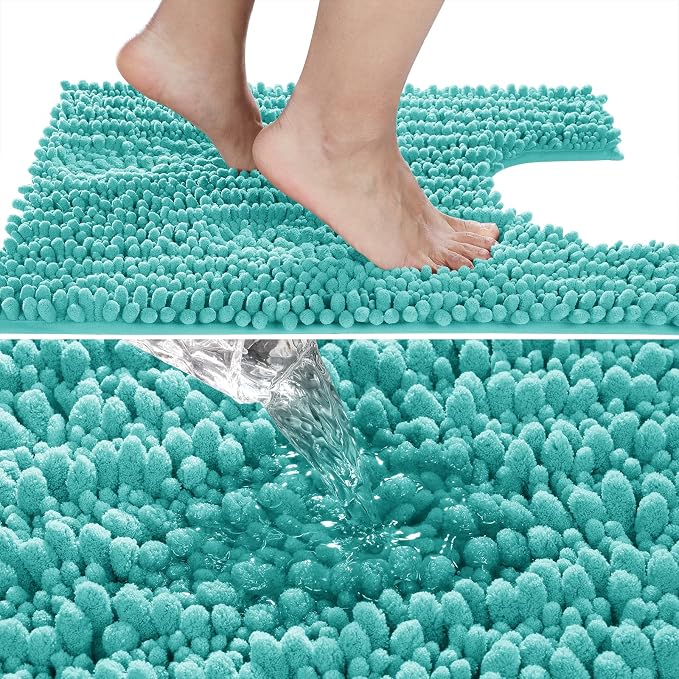 Yimobra Toilet Rug U Shaped Washable 24x20 Inch - Image 3