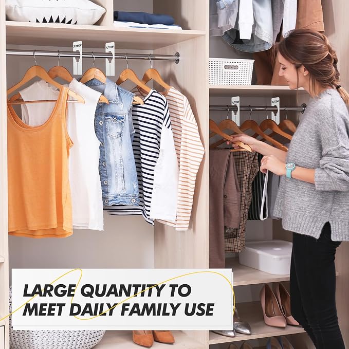 Blulu 50 Pack Closet Rack Dividers Rectangular - Image 7