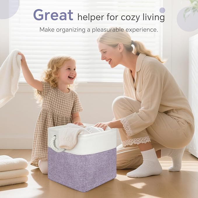 Large 11x11 Inch Cube Storage Bins - Image 8