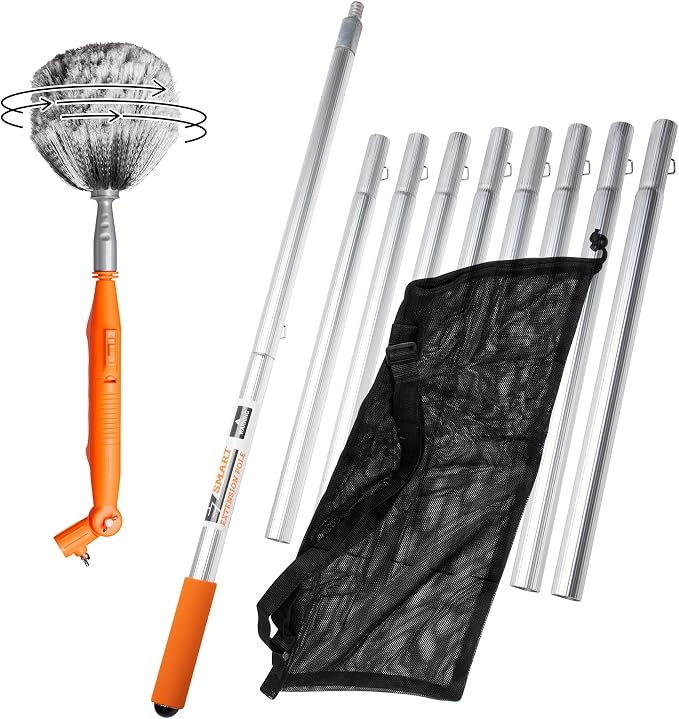 Powered Cobweb & Ceiling Fan Duster by EZSmartCo