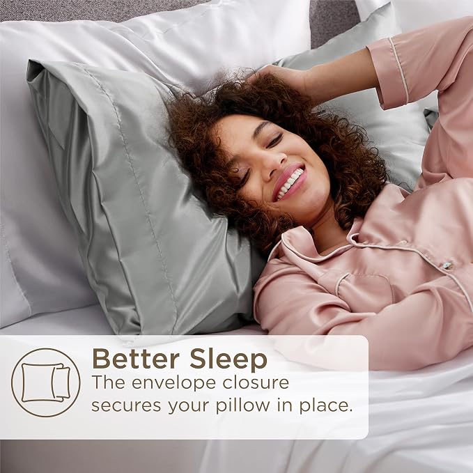 Bedsure King Size Satin Pillowcase Set of 4 - Image 4