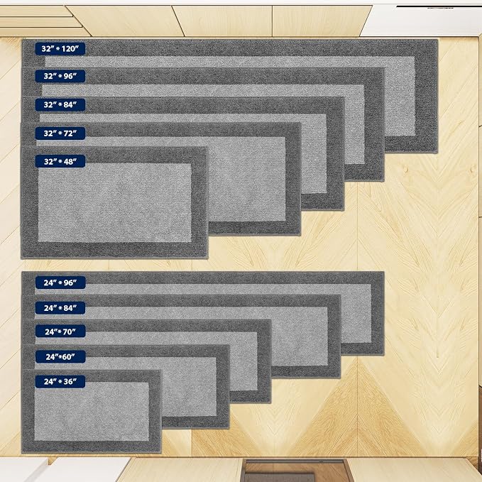 Machine Washable Runner Rug 32" x 96", Non Slip Kitchen Mat - Image 4