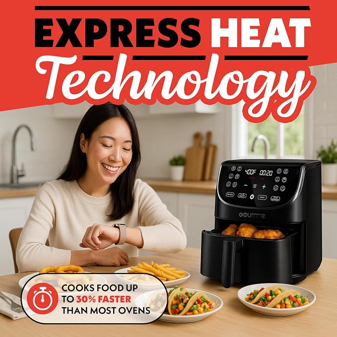 Gourmia Air Fryer - 7 Qt Large Capacity - Image 5
