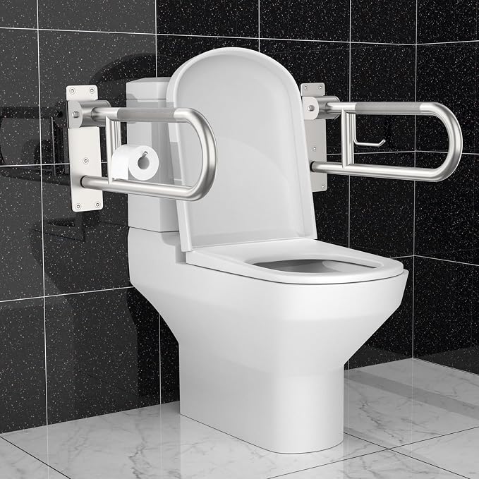 Toilet Grab Bar 22.4 Inch, Munzong Anti-Slip Handicap Grab Bars - Image 5