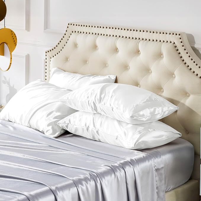 Bedsure King Size Satin Pillowcase Set of 4 - Image 4