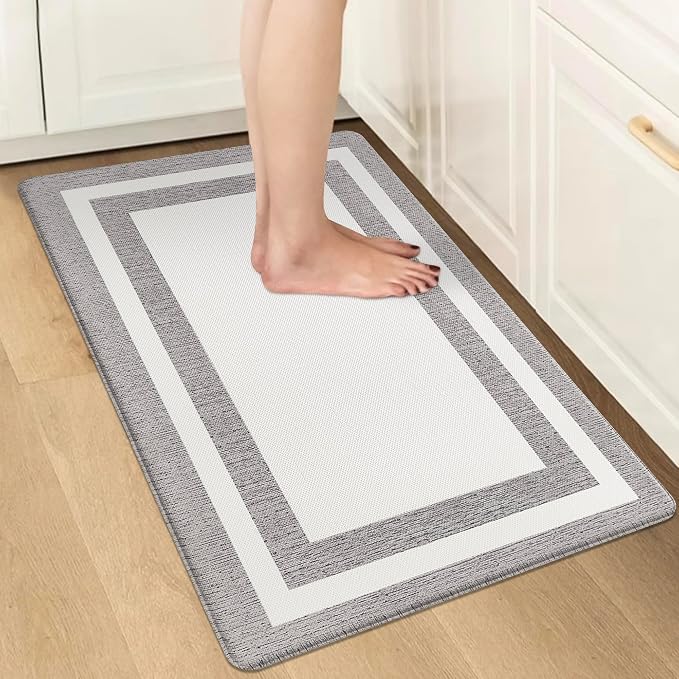 Small Kitchen Mat Cushioned Anti Fatigue Memory Foam Cushioned Rugs Non Slip by ATRUG