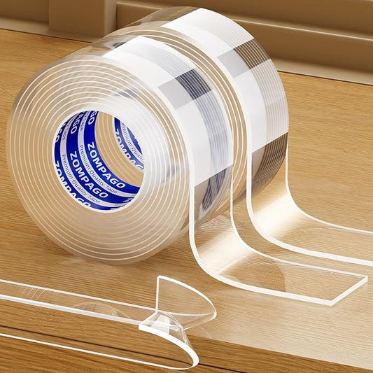 Clear Soft Corner Protectors for Furniture Strip, 1.2in x6.56FT, 2 Roll Sharp by ZOMPAGOTape