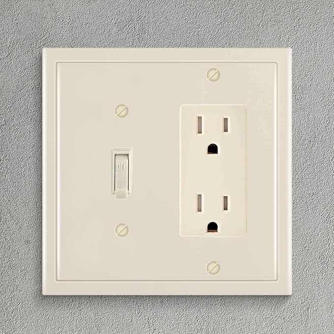 Henne Bery Modern Edge Decorative Wall Plate Switch Plate Outlet Cover - Image 4