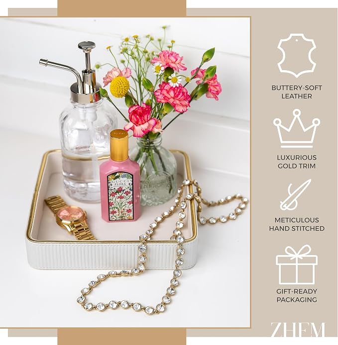 Perfume Tray Valet Tray Night Stand Bedside Organizer| Perfume Organizer - Image 12