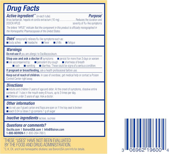Boiron Oscillococcinum for Relief from Flu-Like Symptoms of Body Aches - Image 7