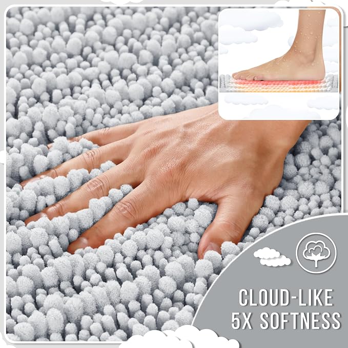 Yimobra Bathroom Rugs Non Slip Washable 32x20 Inch - Image 4