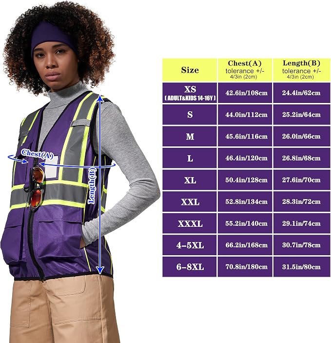 AYKRM 11 color Ladies High Vis Reflective Safety Vest - Image 3