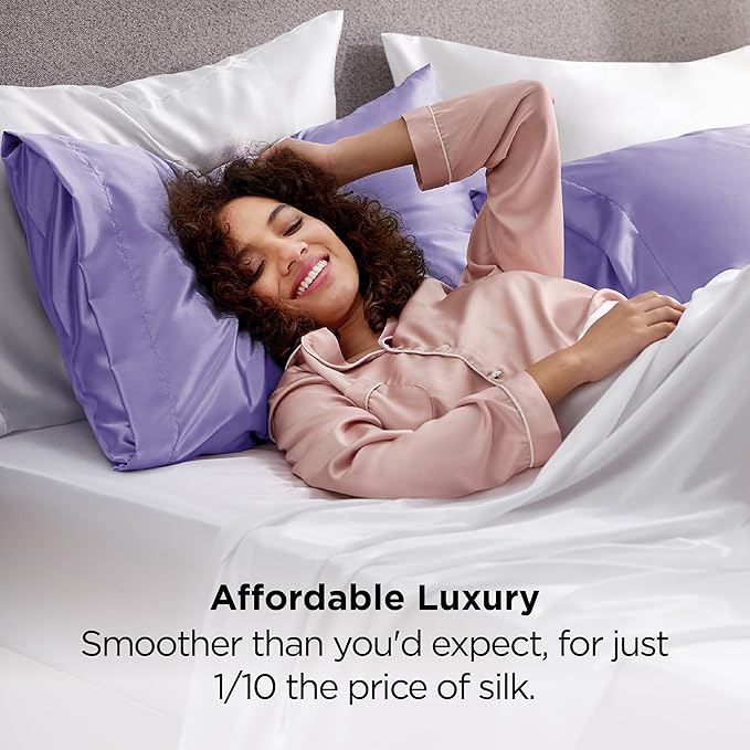 Bedsure Satin Pillowcase for Hair and Skin Queen - Field & Grace