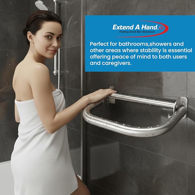 Extend-A-Hand Grab Bar Extension 16"x12"| Heavy-Duty Bathroom Safety Handrail - Image 6