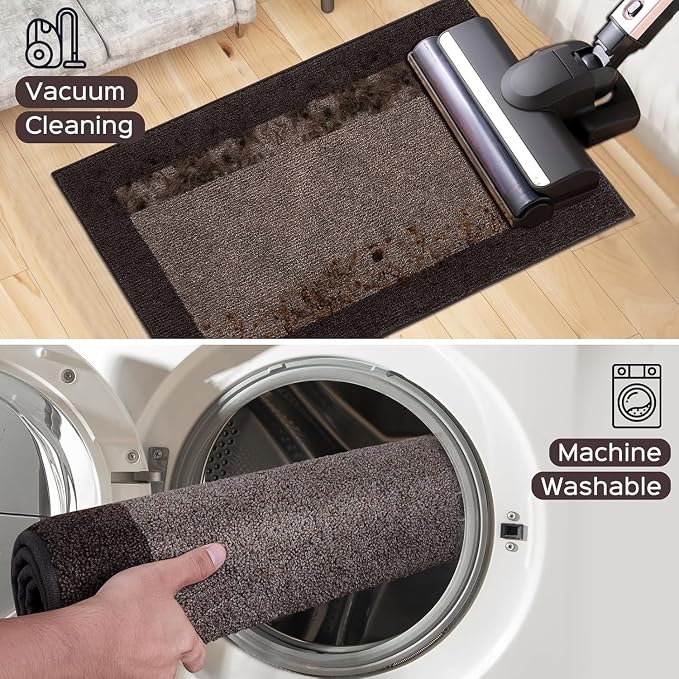 Washable Area Rug 48" x 72", Non Slip Kitchen Rug - Image 4