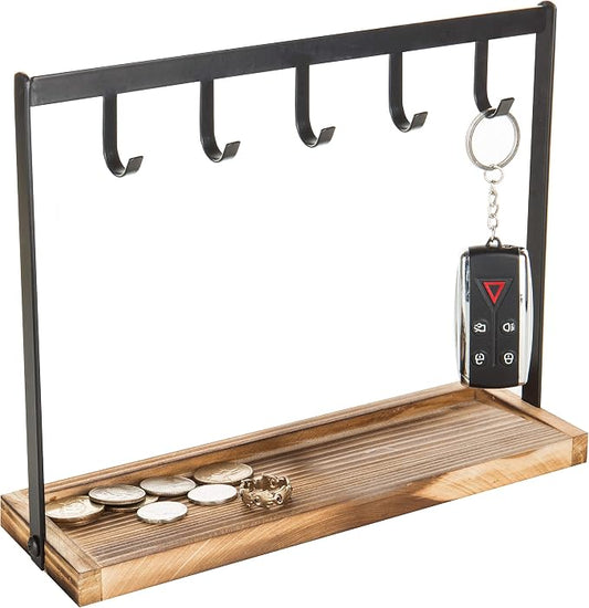 MyGift Black Metal Entryway Key Holder by MyGiftHome