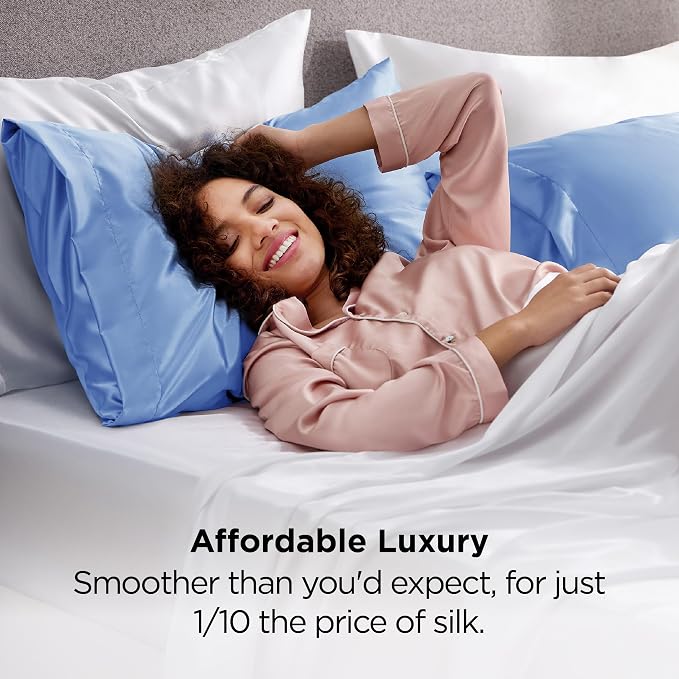 Bedsure Satin Pillowcase for Hair and Skin Queen - Field & Grace