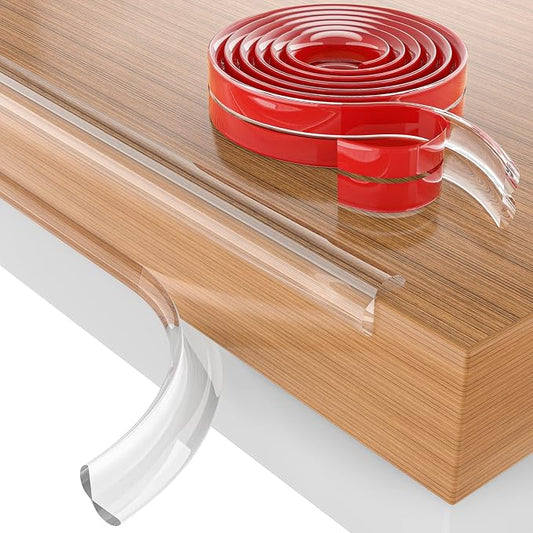 Baby Proofing, 0.6in Edge Protector Strip Clear, Thickened Silicone Soft Corner by SHIISEWE