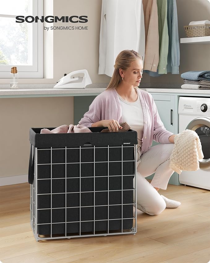 SONGMICS 29 Gal. Laundry Basket, Laundry Hamper, Collapsible Clothes Hamper - Field & Grace