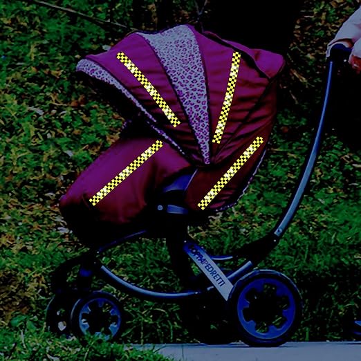 Yellow and Black Reflective Tape 4 inch X 10 feet, Outdoor Waterproof Hazard - Image 4