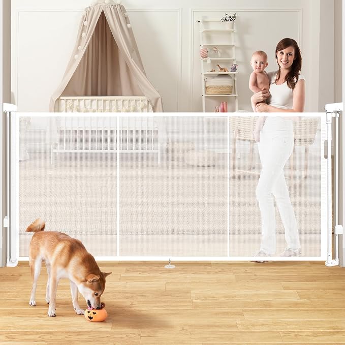 Retractable Baby Gates for Stairs by Pravoluxmax