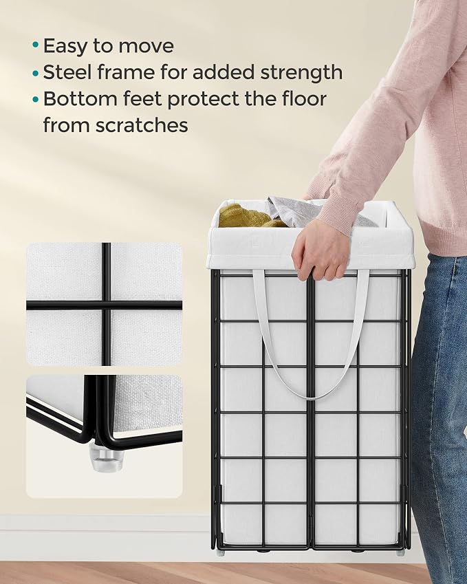 SONGMICS Laundry Hamper, 29 Gal. Laundry Basket, Collapsible Clothes Hamper - Field & Grace