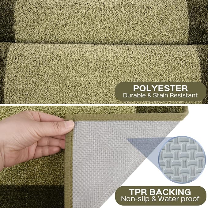Machine Washable Runner Rugs Set of 2, Non Slip Kitchen Mats - Image 3