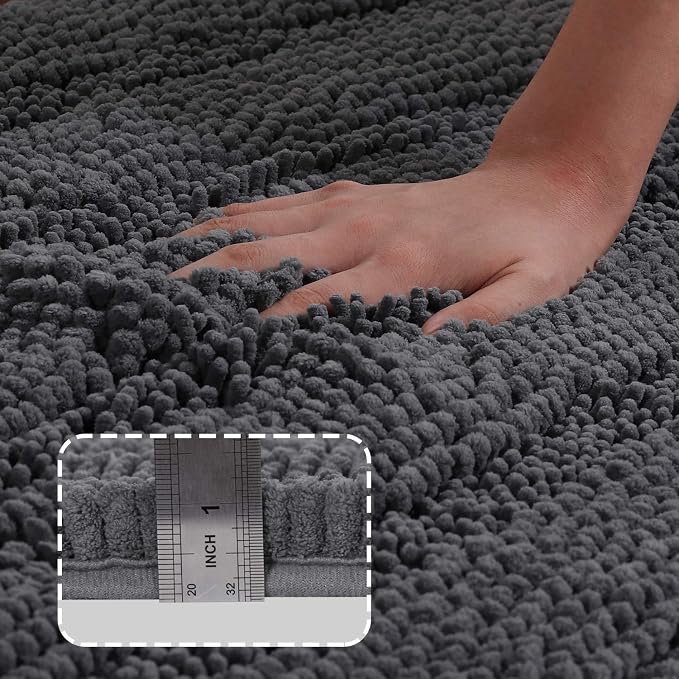 Turquoize Bathroom Rugs and Mats 1-Piece Bath Mat Set Non Slip Bath Mats - Image 3